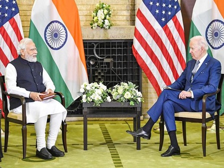 US President Meets Indian PM Narendra Modi